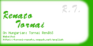 renato tornai business card
