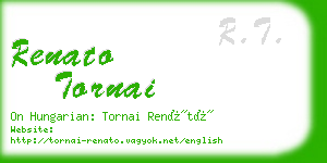 renato tornai business card